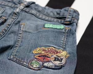 Jeans Carhartt Modernos de Mezclilla MS Handicraft de Corte Holgado y Pierna Recta en Tela de Algodón Azul Ancho de Tamaño Personalizado - Product Image 2