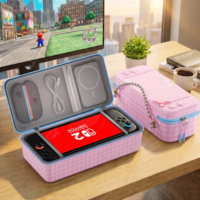 Prix d'usine – Série Lolita Cat – Sac de rangement rigide en EVA pour Nintendo Switch 2 OLED 1 – Accessoires de jeu – Étui de transport pour filles