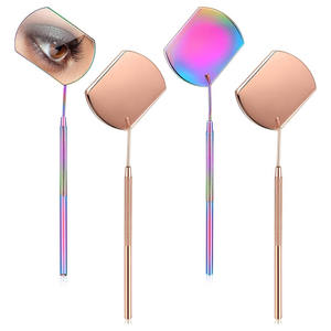 Miroir pour cils de qualité supérieure en acier inoxydable avec poignée antidérapante – Meilleur fournisseur de miroirs à cils - Product Image 1