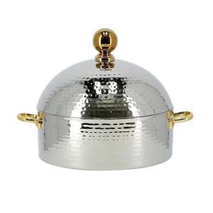 Cazuela de Metal dorado de lujo, olla caliente, servidor de comida, vajilla elegante para el hogar, cocina, boda, restaurante, fiesta, decoración de comedor - Product Image 6