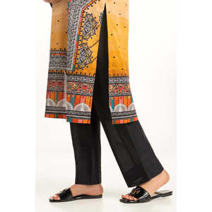 Conjunto de Traje Casual de Verano de 3 Piezas para Mujer, Color Negro, Estampado, 100% Algodón - Product Image 1