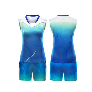 Vente en gros 100% polyester maillot de volley-ball gonflé personnalisé coloré collège formation plage uniforme volley-ball porter - Product Image 1