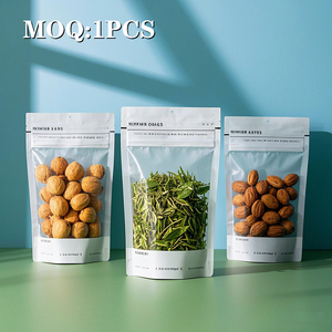 Tùy chỉnh in trà Top kẹo đứng lên túi nhựa ăn được Nắp kéo 3.5g 7g 14g 1oz 1lb 1kg thực phẩm Frosted Mylar dây kéo túi - Product Image 4