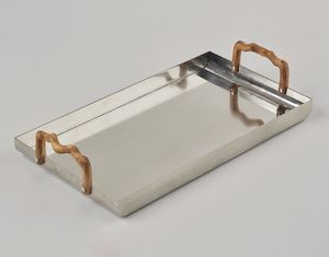 Best Seller Wedding Decoration <b>Set</b> of Two Serving Tray Premium Design Gold <b>Colour</b> Household Handcrafted Table Ware - Product Image 5