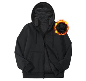 Sweat à capuche zippé personnalisé pour homme, impression numérique, 100% coton, molleton épais, qualité supérieure, prix de gros bas - Product Image 5