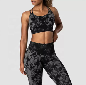 Ensemble de yoga pour femmes deux pièces OEM vente en gros prêt à expédier ensemble de vêtements de yoga pour femmes de haute qualité OEM vente en gros livraison rapide - Product Image 5