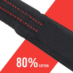 Sangles d'haltérophilie Sangles de soutien du poignet de gymnastique en gros Heavy Duty Deadlift Grip Wraps Logo personnalisé pour la dynamophilie et l'entraînement - Product Image 3