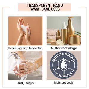 Transparent Hand Wash Base | Melt and Pour Glycerin Natural Handmade <b>Soap</b>, Hand Wash Gel Transparent Waterless Hand Sanitizer - Product Image 4