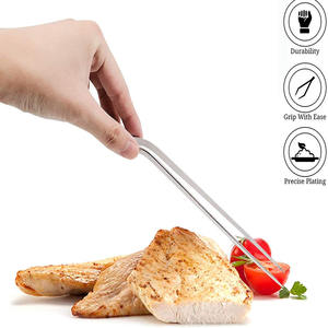 Cuisson Gâteau Décoration Petite Mini pince Noir Argent Or Acier Inoxydable Cuisine Pince À Épiler Alimentaire Pince - Product Image 4