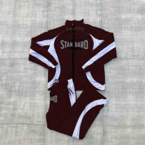 Customized Men's Streetwear Puff Printing 100% Cotton Tracksuit with Flared Jogger Pant and Solid Pattern Hoodie Sweatsuit Set - Product Image 1