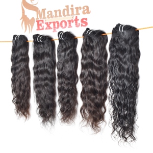 ช่อผมสำหรับต่อผมมนุษย์ผมลอนแท้สีดำเหมือนจริงผลิตใน100% - Product Image 3