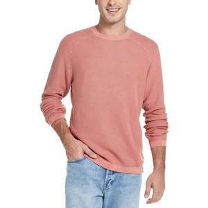 Maglione Vintage da Uomo Impermeabile Arancione Stonewashed con Cappuccio, Logo Ricamato e Stampa Jacquard per Primavera e Inverno - Product Image 4