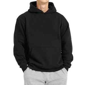 Sweat à capuche pour homme 100% coton épais épais éponge française de haute qualité Streetwear vierge surdimensionné logo personnalisé - Product Image 6