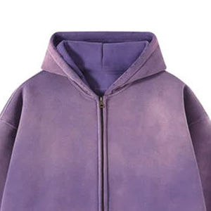 Sweat à capuche surdimensionné lavé à l'acide de haute qualité pour hommes Streetwear personnalisé épaule tombante Vintage pull à capuche ODM OEM - Product Image 5