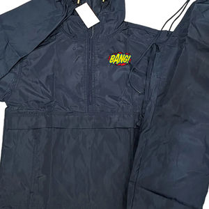 2025 nouveauté personnalisé hommes enduit à capuche vêtements de rue en Nylon coupe-vent imprimé Jogging costume contraste couleur hiver - Product Image 6