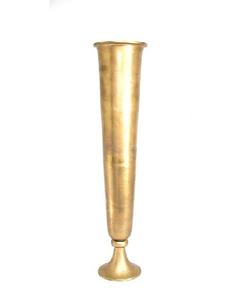 Golden Metal Flower <b>Vase</b> Home Decoration <b>Cheap</b> Price Selling Handmade Wholesale Wedding Hotel Management Metal Gold Flower <b>Vase</b> - Product Image 1