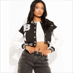 Chaqueta clásica Letterman para mujer, chaqueta universitaria de béisbol con estilo, prendas de vestir exteriores, ropa de moda informal cómoda - Product Image 2