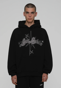 Sudadera con Capucha de Moda, Nueva, 100% Algodón, con Cierre y Pedrería, con Logotipo Personalizado, Estilo Urbano, Forro Polar - Product Image 3