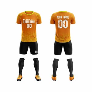 Maillots et shorts de football personnalisés pour joueurs de sports de plein air, design sur mesure, impression par sublimation. - Product Image 3