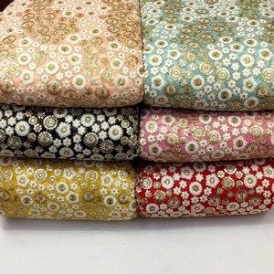 Vàng jari và trắng hoa Sequins thêu georgette vải <span class=keywords><strong>Maroon</strong></span> Màu chủ đề và sequin thêu vải - Product Image 2