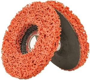 Disco de limpieza de óxido de tira súper rápida de limpieza naranja de cerámica 5" - Product Image 1