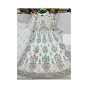 Vestido Chunri de gasa para mujer de 4 piezas, traje Chunri de gasa pakistaní, traje Chunri de diseñador para mujer - Product Image 6