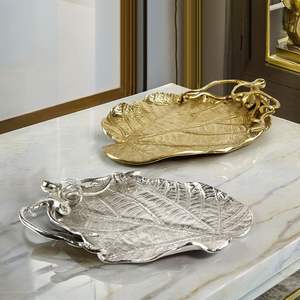 Trusted Manufacturer Aluminum Serving Platter For Farmhouse Style Dining Decor Adding Warm Metal Character To <b>Table</b> Setting - Product Image 2