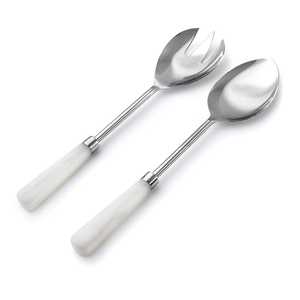 Nuevo Juego de Cubiertos con Mango de Resina, Servidor de Ensalada Chapado en Oro, Juego de Cubiertos de Acero Inoxidable, Juego de Cubiertos de la Familia Real - Product Image 3