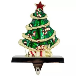 Premium Iron <b>Christmas</b> Stocking Holder <b>Tree</b> <b>Stand</b> for Fireplace Metal Holiday Decorative Hanging Rack Organizer - Product Image 3