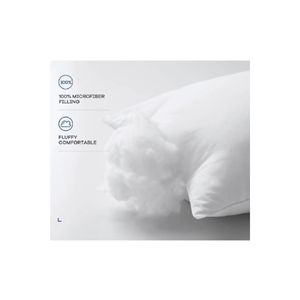 2 Pcs 45x45 cm <b>White</b> Fabric <b>Cushions</b> Soft Square-shaped Inside <b>Cushions</b> for Bedding Sofa Home Car-Washable and Woven - Product Image 3