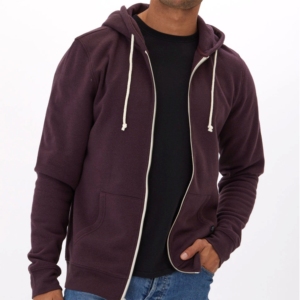 Venta al por mayor de calidad de lujo 100% algodón sudaderas con capucha de gran tamaño Unisex peso pesado invierno Streetwear cremallera larga transpirable de talla grande - Product Image 1