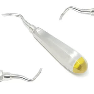 Miller Dental Tooth Root Elevator Set #71 + 72 + 73 + 74 En ángulo y curvo Izquierda + Derecha Acero inoxidable Acabado dorado - Product Image 3