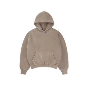 Sudadera con capucha de invierno sólida de gran tamaño gruesa pesada hombro caído hombres francés Terry peso pesado logotipo personalizado 500 460 400 GSM 2025 - Product Image 1