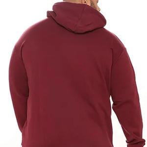 Ensemble survêtement homme en molleton chaud à capuche, deux pièces, style streetwear décontracté pour sports d'hiver, vente en gros OEM - Product Image 4