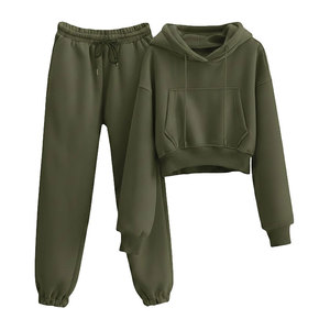 Unisex tracksuit with same <b>pant</b> and hoodie 100% cotton breathable fabric - Product Image 3