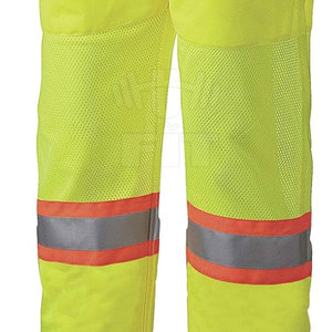Meilleur matériau haute visibilité vêtements de sécurité réfléchissants salopette en polyester imperméable pour les travaux d'hiver vente de construction quantité en vrac - Product Image 6
