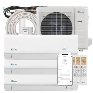 Climatiseur split 3 zones exclusif 28000 BTU, refroidissement efficace, contrôle de température individuel pour usage commercial - Product Image 1