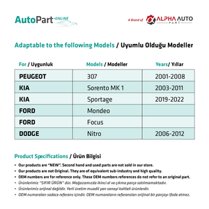 Kit de réparation de toit ouvrant manuel de verre pour KIA Sorento Sportage - Product Image 3