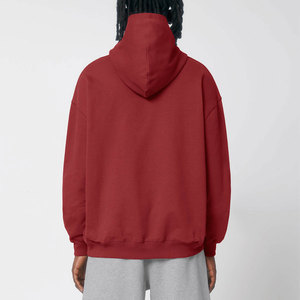 Custom Full Hoodies Men Puff Print High Quality Plain Rhinestone Soft Cotton Fleece Hoodie for Men - Product Image 4