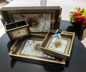 Plateau en bois de style ferme d'approvisionnement direct d'usine pour servir des repas ou des boissons disponibles à l'approvisionnement mondial en provenance d'Inde - Product Image 4