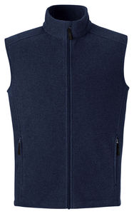 Men's Casual Lightweight Breathable Eco-Friendly Full-Zip Fleece Vest <b>Winter</b> Sports Turn-down Collar Canvas Logo <b>Decoration</b> - Product Image 4