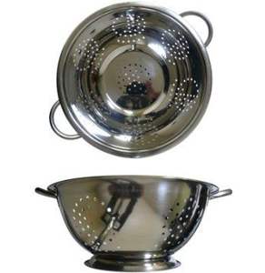 Stainless Steel <b>Colander</b> With compact practical size fine mesh design for easy washing fruits vegetables pasta daily - Product Image 5