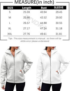 Sweat à capuche zippé personnalisé en polaire à manches longues pour femme – Design élégant, idéal pour la gym, style pull, saison hivernale, livraison rapide - Product Image 5