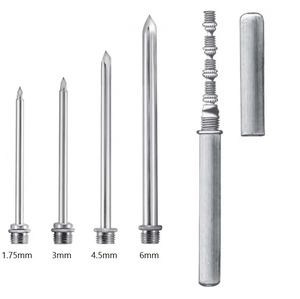 Juego de cánulas trocar abdominales universales reutilizables de acero inoxidable, instrumentos veterinarios para diagnóstico de animales grandes, venta al por mayor OEM - Product Image 2