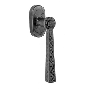 Poignée de porte en métal forgé noir mat avec motif d'ange, style vintage écologique pour la décoration de maisons, hôtels, écoles, villas - Product Image 5