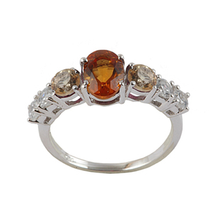 Joyería fina personalizada anillo de piedras preciosas múltiples de ópalo de Plata de Ley 925 para joyería de fiesta de boda - Product Image 2