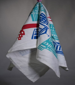 Serviette de cuisine carrée en coton 100% imprimé floral jetable, conçue sur mesure, écologique, séchage rapide, hypoallergénique, durable - Product Image 6