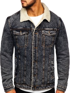 Veste en jean pour homme, style tendance, à col, 100% coton, séchage rapide, respirante, personnalisable - Product Image 4