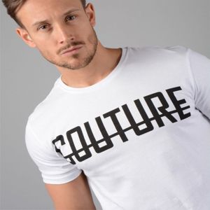 เสื้อยืดผู้ชายสีขาวแขนสั้นทรงสลิมฟิตผ้าฝ้ายหวีสาง100% ละเอียด200 GSM - Product Image 5