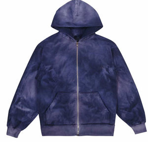 2025 personnalisé 100% coton thermique hommes sweats à capuche et sweats lavés meilleure conception imprimé Logo XS taille à capuche pour unisexe - Product Image 1